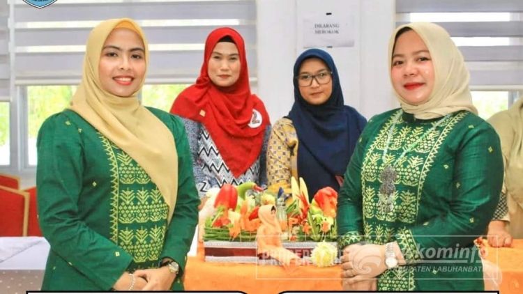 Rayakan HUT ke 23, DWP Labuhanbatu Gelar Lomba Merangkai Bunga dan Sayur