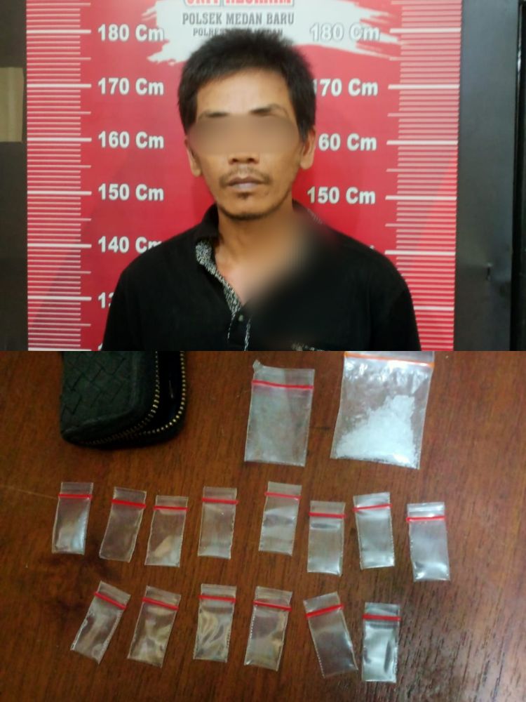 Under Cover Buy, Polsek Medan Baru Tangkap Pengedar Sabu di Kawasan Kampung Baru
