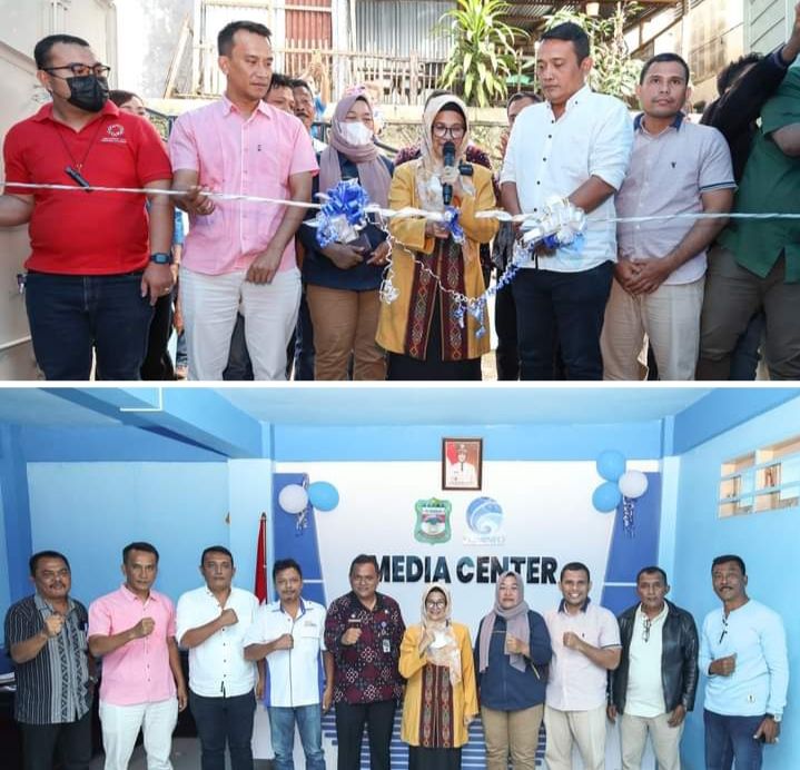Pengurus JMSI Dampingi Walikota Susanti Resmikan Media Center Jurnalis