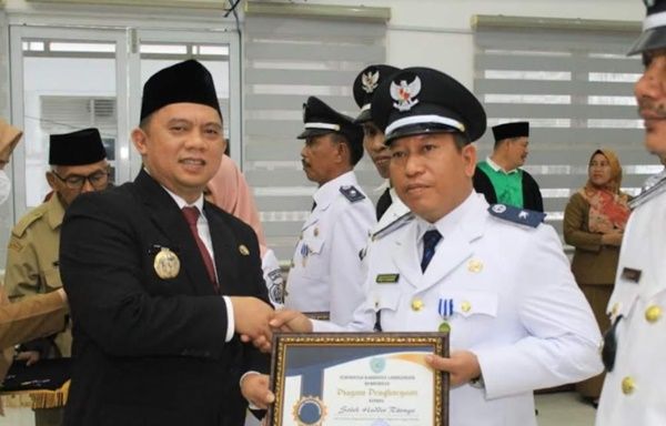 40 Kepala Desa Terpilih di Labuhanbatu Resmi Dilantik, Ini Pesan Bupati