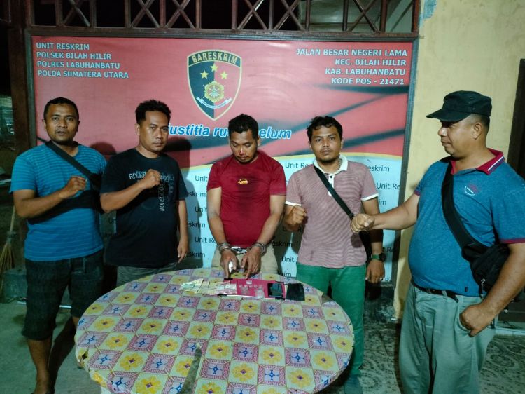 Tekab Polsek Bilah Hilir Ringkus Tersangka Pengedar Sabu
