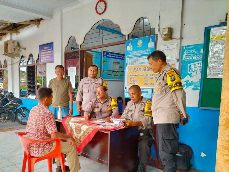 Personil Polsek Namorambe Laksanakan Patroli di Pos Dumas Presisi