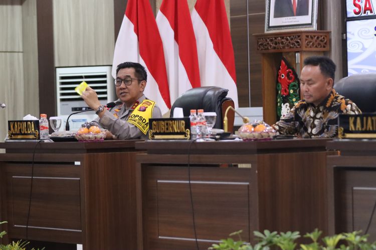 Kapolda Kalteng Pimpin Rakor Penanganan Konflik Sosial