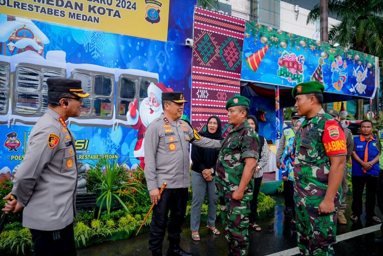 Cek Pos Pam Nataru Medan Mall Harapkan Ibadah Berjalan Aman dan Lancar