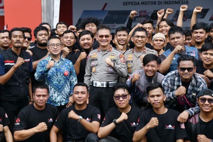 Korlantas Polri Gandeng Komunitas Motor Kampanyekan Kesadaran Keselamatan Berkendara