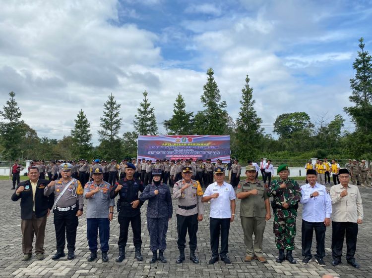 Apel Gelar Pasukan Operasi Lilin Toba 2023 di Gelar Polres Simalungun