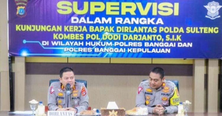 Polda Sulteng Supervisi Fungsi Lalu Lintas di Polres Banggai