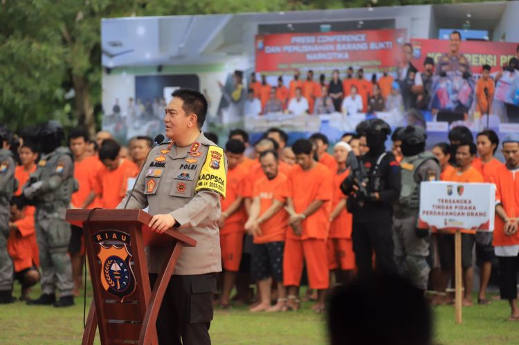 Kapolda Riau Pamer Keberhasilan Tangani Segala Bentuk Kejahatan Selama 2023