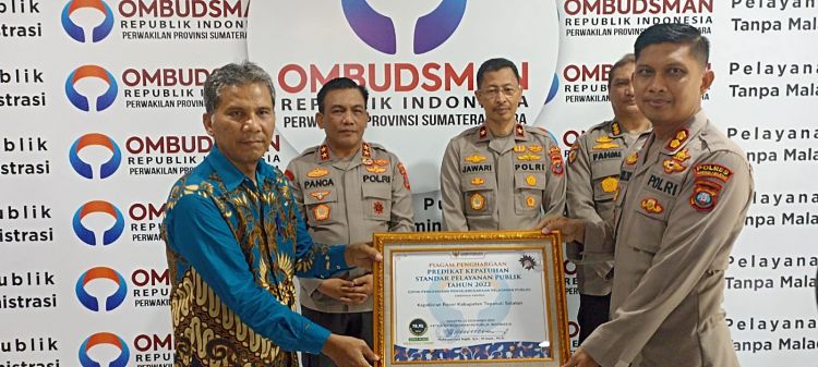 Momen Kapolres se Jajaran Polda Sumut Dapat Zona Hijau Pelayanan Publik