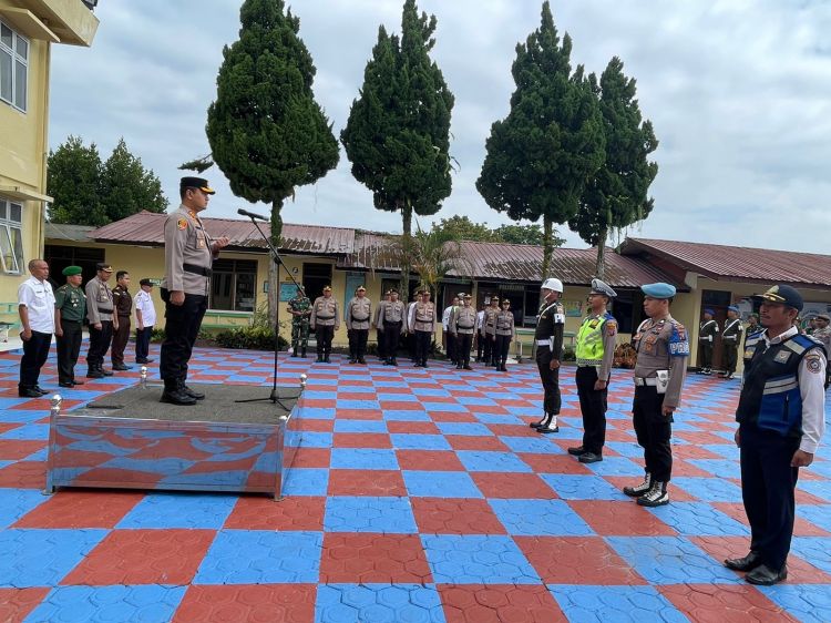 Polres Tapanuli Utara Gelar Pasukan Operasi Keselamatan Toba 2023