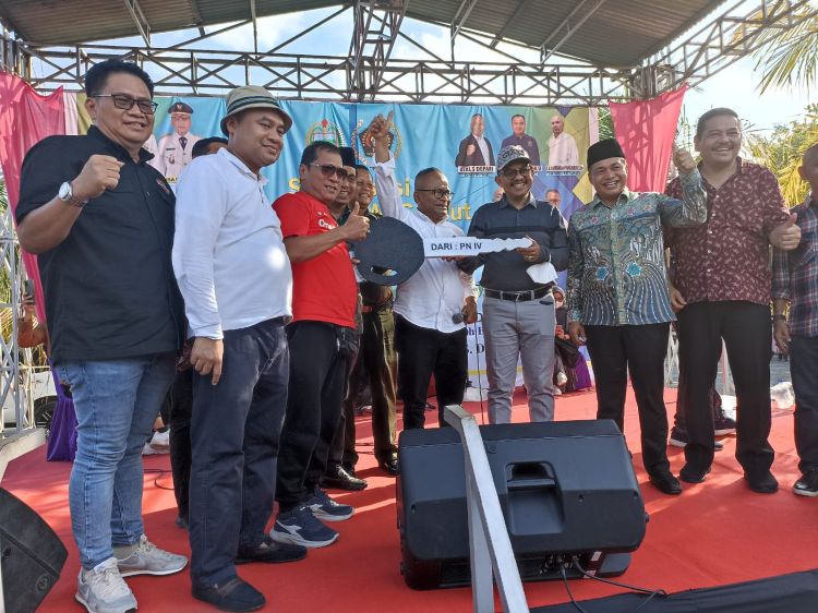 Momen Lelah Family Gathering PWI Sumut Terbayar, Sumringah Amrizal Raih Sepeda Motor