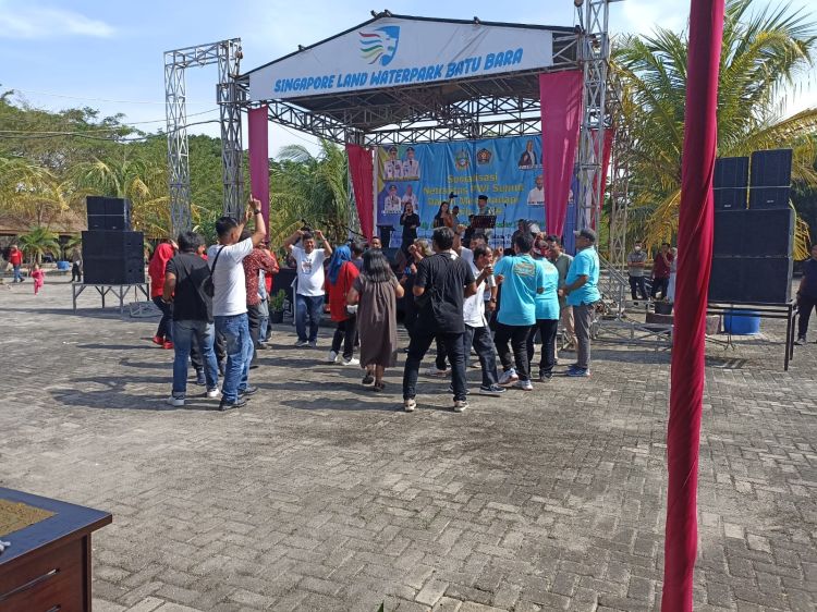 Momen Lelah Family Gathering PWI Sumut Terbayar, Sumringah Amrizal Raih Sepeda Motor